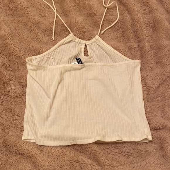 H&M white halter crop size m - Picture 2 of 2